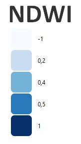 Normalized Difference Water Index NDWI Hub4Everybody